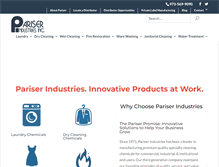 Tablet Screenshot of pariserchem.com